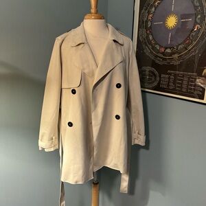 Zara NWT suede trench coat